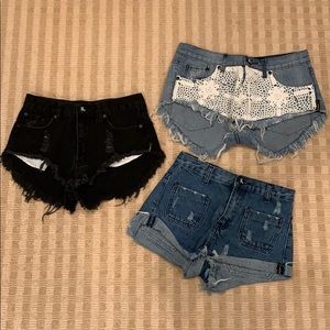 One Teaspoon Jean Shorts (bundle)
